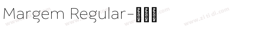 Margem Regular字体转换